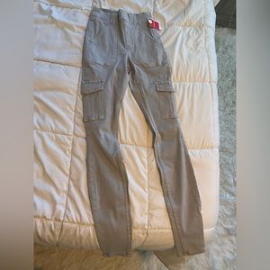 Spanx stretch Gray Ankle Cargo Pants: size xs skinny fit